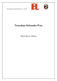Transakcje Aleksandra Wata