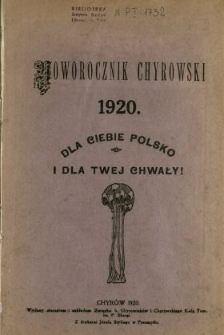 Noworocznik Chyrowski 1920