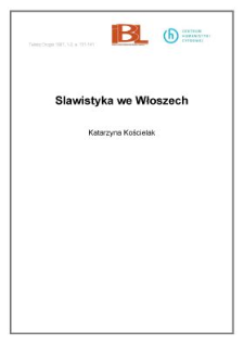 Slawistyka we Włoszech