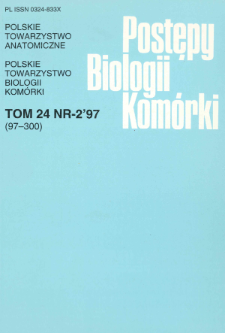 Postępy biologii kom&oacute;rki, Tom 24 nr 2, 1997