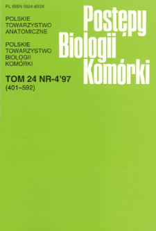 Postępy biologii komórki, Tom 24 nr 4, 1997