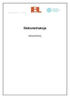 Dekonstrukcja