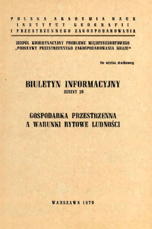 Gospodarka przestrzenna a warunki bytowe ludności