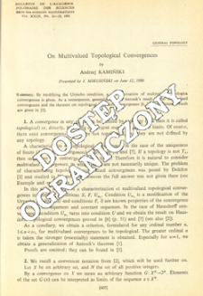 On multivalued topological convergences