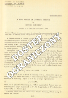 A new version of Doeblin's theorem