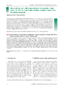 Viscosity sensor with shear-horizontal acoustic plate mode on BT-cut quartz and surface acoustic wave filter for mode selection / Waldemar Soluch, Tadeusz Wr&oacute;bel