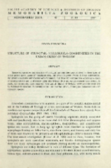 Structure of springtail (Collembola) ) communities in the urban green areas of Warsaw