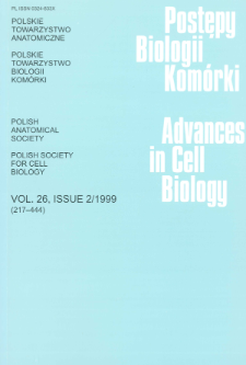 Postępy biologii komórki, Tom 26 nr 2, 1999