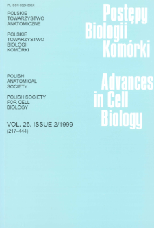 Postępy biologii kom&oacute;rki, Tom 26 nr 2, 1999