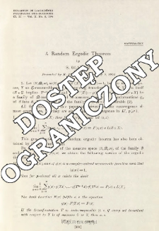 A Random Ergodic Theorem.