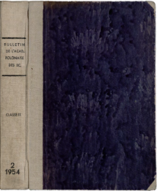 Bulletin de l'Acad&eacute;mie Polonaise des Sciences. Classe 3, [Math&eacute;matique, Astronomie, Physique, Chimie, G&eacute;ologie et G&eacute;ographie].