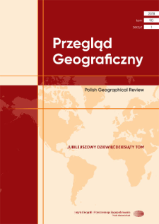 Przegląd Geograficzny T. 90 z. 1 (2018), Spis treści
