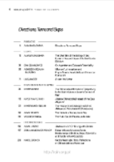 Teksty Drugie Nr 4 (2017), Table of contents