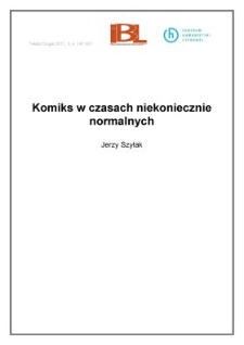 Komiks w czasach niekoniecznie normalnych