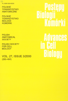 Postępy biologii kom&oacute;rki, Tom 27 nr 3, 2000