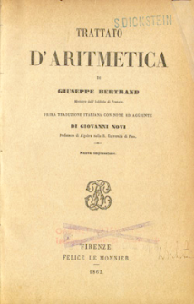 Trattato d'aritmetica