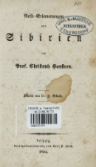 Reise-Erinnerungen aus Sibirien