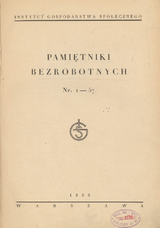 Pamiętniki bezrobotnych. nr 1-57