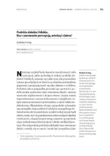 Podr&oacute;że dalekie i bliskie. Roz-czarowanie percepcją, wiedzą i ciałem
