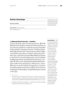 Kariera chronotopu