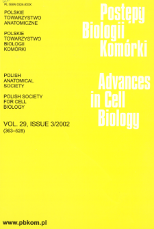 Postępy biologii kom&oacute;rki, Tom 29 nr 3, 2002