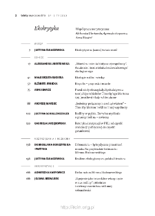 Teksty Drugie Nr 2 (2018), Spis treści