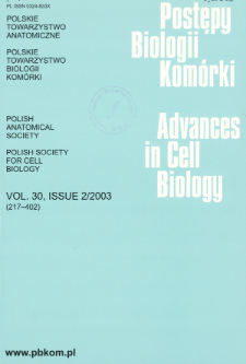 Postępy biologii komórki, Tom 30 nr 2, 2003