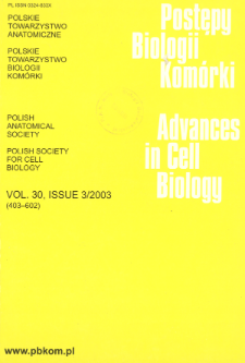 Postępy biologii komórki, Tom 30 nr 3, 2003