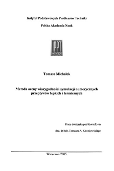 Metoda oceny wiarygodności symulacji numerycznych przepływ&oacute;w lepkich i termicznych