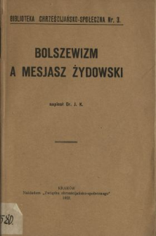 Bolszewizm a Mesjasz żydowski