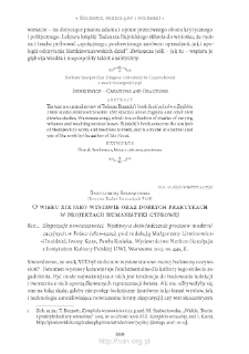O wieku XIX jako wystawie oraz dobrych praktykach w projektach humanistyki cyfrowej. Rec.: "Ekspozycje nowoczesności. Wystawy a doświadczenie procesów modernizacyjnych w Polsce (1821–1929)", pod redakcją Małgorzaty Litwinowicz--Droździel, Iwony Kurz, Pawła Rodaka, Warszawa 2017
