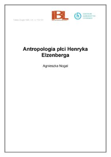 Antropologia płci Henryka Elzenberga