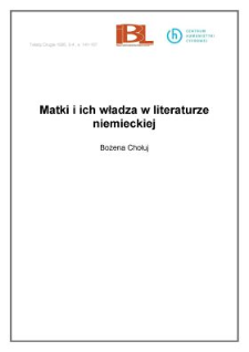 Matki i ich władza w literaturze niemieckiej