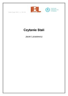 Czytanie Stali