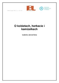 O kobietach, herbacie i kamizelkach