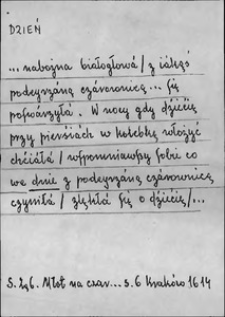 Kartoteka Słownika języka polskiego XVII i 1. połowy XVIII wieku; Dzień2 - Dziesiąty