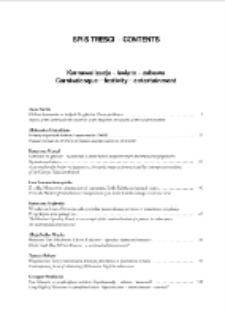 Spis treści - Contents