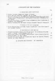 Pamiętnik Literacki, Z. 1 (1998), Contents of the fascicle