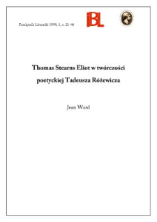 Thomas Stearns Eliot w twórczości poetyckiej Tadeusza Różewicza
