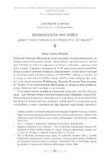 Kosmografia wolności. &bdquo;Nowe&rdquo; pisma Tadeusza Micińskiego z lat 1914&ndash;1917