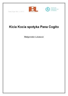Kicia Kocia spotyka Pana Cogito