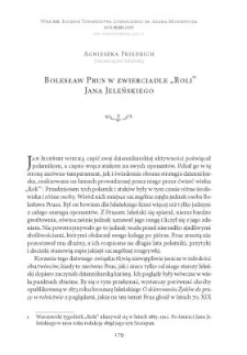 Bolesław Prus w zwierciadle „Roli” Jana Jeleńskiego