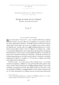 Jeden autor, kilka wersji. Wok&oacute;ł &bdquo;Sabałowej bajki&rdquo;