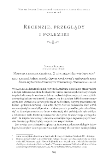 Norwid a sprawa chińska. O konieczności wsp&oacute;łpracy. Rec.: Krzysztof Andrzej Jeżewski, Cyprian Kamil Norwid a myśl i poetyka Kraju Środka, Warszawa 2011