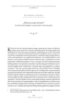 „Patologie duszy”. Ludwik Sztyrmer i narodziny psychiatrii