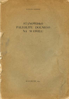 Stanowisko paleolitu dolnego na Wawelu
