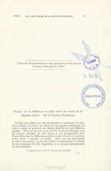 Notice sur la différence sexuelle entre les crânes de la Rhytina stelleri