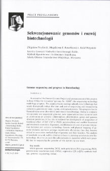 Sekwencjonowanie genom&oacute;w i rozw&oacute;j biotechnologii