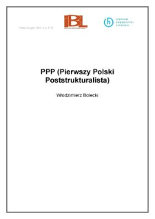 PPP (Pierwszy Polski Poststrukturalista)