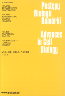 Postępy biologii kom&oacute;rki, Tom 31 nr 1, 2004